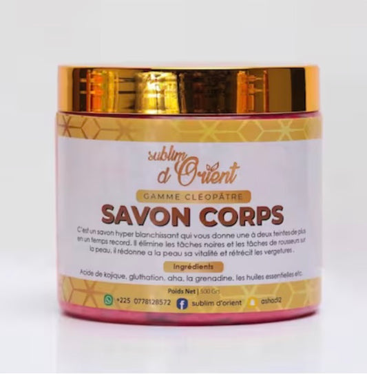SAVON CORPS BLANCHISSANT CLEOPATRE
