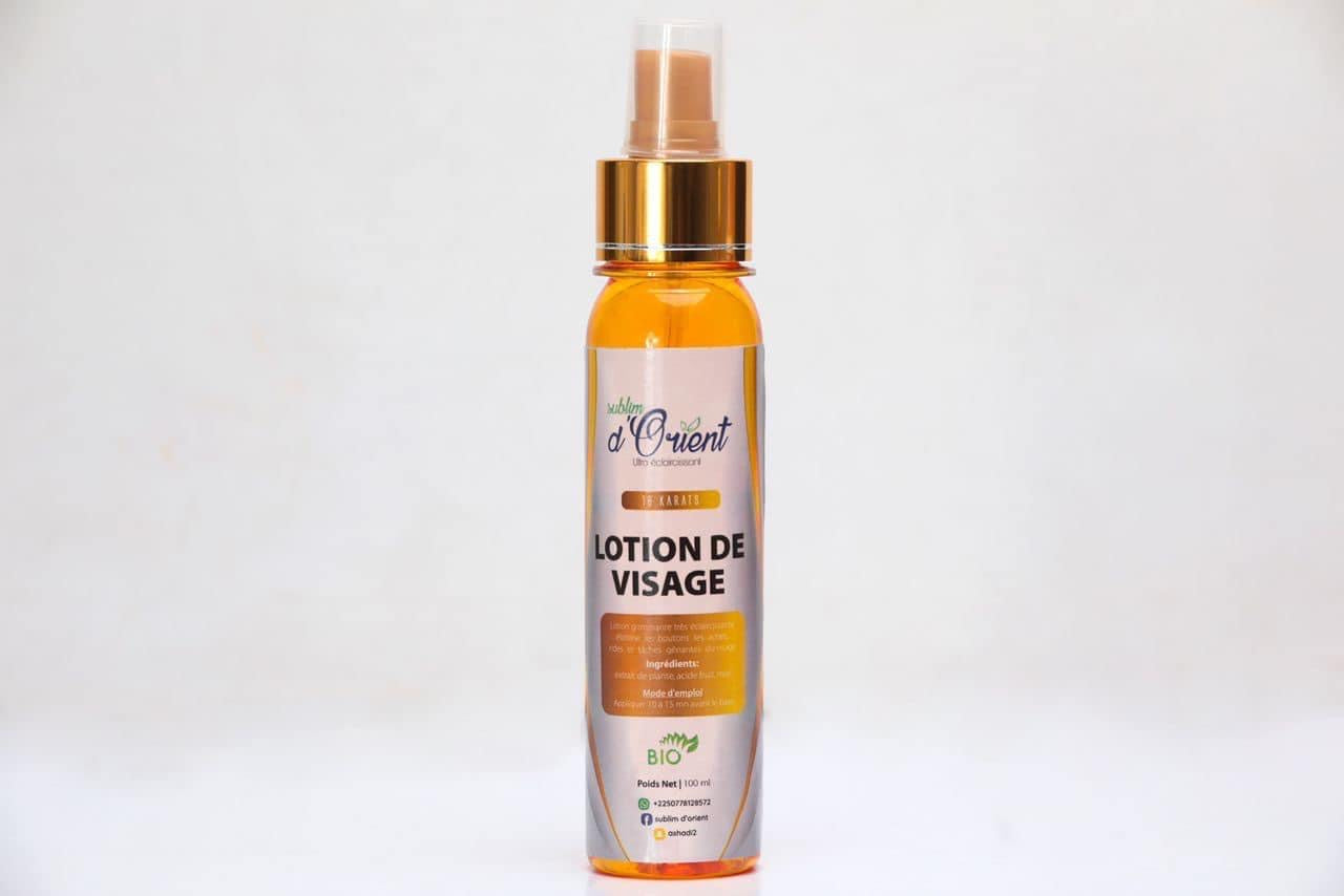 LOTION DE VISAGE ECLAIRCISSANTE - 18KARATS