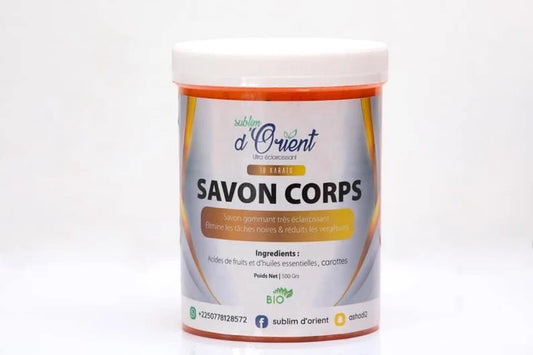 SAVON CORPS ECLAIRCISSANT METISSE - 18KARATS